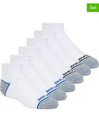 Skarpetki damskie - Skechers Skarpety (6 par) w kolorze biało-czarno-niebieskim - miniaturka - grafika 1