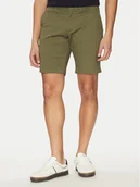 Spodenki męskie - Tommy Hilfiger Szorty materiałowe Brooklyn MW0MW23563 Zielony Regular Fit - miniaturka - grafika 1