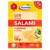 Sery - Mlekpol Ser Salami plastry 150 g - miniaturka - grafika 1
