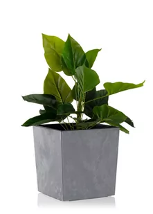 Nowoczesna doniczka balkonowa ma taras DONICA + WKŁAD kwietnik szary beton - Donice - miniaturka - grafika 1
