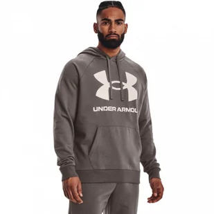 Męska bluza dresowa  nierozpinana z kapturem UNDER ARMOUR UA Rival Fleece Big Logo HD - Bluzy sportowe męskie - miniaturka - grafika 1