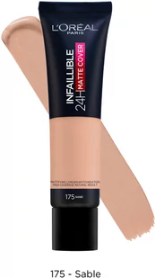 Maybelline Loreal Podkład Infallible 24H Matte Cover nr 175 Sand 30ml SO_112179 - Podkłady do twarzy - miniaturka - grafika 2