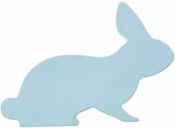 Wielkanoc - Dekoracja drewniana Zając niebieski - 10 cm - 1 szt. - miniaturka - grafika 1