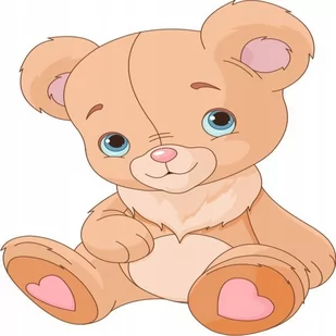 Naklejka ścienna dla dzieci Miś Misie Pluszaki 48, 70x70 cm - Naklejki na ścianę - miniaturka - grafika 1