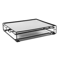 Akcesoria i części do ekspresów do kawy - COOK CONCEPT, KA5958, Metalowa szuflada z uchwytem na kapsułki Kompatybilna z Nespresso, Elegancki i praktyczny design, Optymalizuje przestrzeń kuchenną, Łatwe do czyszczenia, 75 x 21 x 31 cm, Czarny - miniaturka - grafika 1