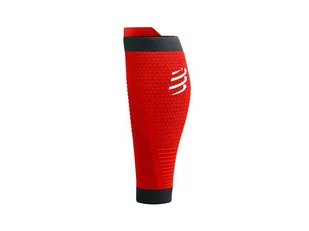COMPRESSPORT Opaski kompresyjne na łydki R2V3 red black - Pozostały sprzęt i akcesoria do ćwiczeń - miniaturka - grafika 2
