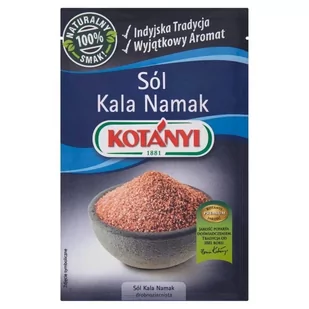 Sól Kala Namak Czarna Z Indii  Kotanyi 20G - Zdrowa żywność - miniaturka - grafika 1