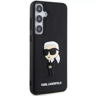 Karl Lagerfeld KLHCS24S3DRKINK S24 S921 czarny/black hardcase 3D Rubber Ikonik - Etui i futerały do telefonów Karl Lagerfeld KLHCS24S3DRKINK S24 S921 czarny/black hardcase 3D Rubber Ikonik - Etui i futerały do telefonów - miniaturka - grafika 3