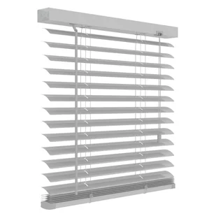 Żaluzja aluminiowa 100 x 180 cm biała 50 mm - Żaluzje - miniaturka - grafika 1