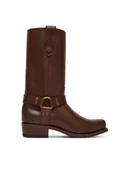 Kozaki damskie - Polo Ralph Lauren Oficerki 818963404001 Brązowy - miniaturka - grafika 1