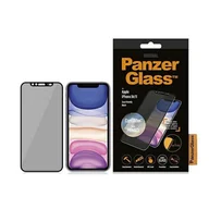 Szkła hartowane na telefon - PanzerGlass szkło ochronne Edge to Edge dla Apple iPhone Xr/11 czarne z CamSlide - miniaturka - grafika 1