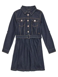 Guess Sukienka jeansowa J5YK12 D4EU0 Granatowy Regular Fit - Sukienki i spódniczki dla dziewczynek - miniaturka - grafika 1
