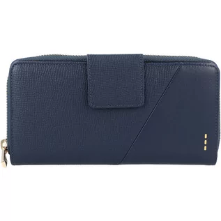 Portfele - Roncato Milano Portfel RFID skórzana 19 cm navy 41062123 - grafika 1