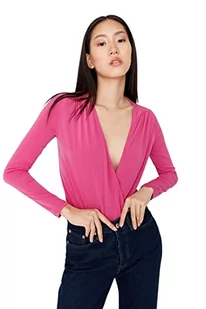 Trendyol Damskie body z dzianiny, fuksja, S - Body - miniaturka - grafika 1