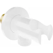 Słuchawki prysznicowe - Mexen Kai przyłącze kątowe białe - 79301-20 - miniaturka - grafika 1