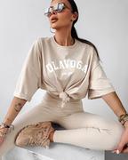 Koszulki i topy damskie - T-shirt damski OLAVOGA ROUGE 2024 beż M - Fashionplace - miniaturka - grafika 1