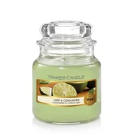 Świece - Yankee Candle Świeca Zapachowa Lime & Coriander, Słoik Mały 1629272E - miniaturka - grafika 1