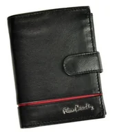 Portfele - Pierre Cardin, Portfel skórzany męski, Sahara, Tilak15 326A, czarny/czerwony, ochrona RFID - miniaturka - grafika 1