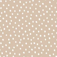 Wyposażenie pokoiku dziecięcego - Tapeta Irregular Dots Beige - miniaturka - grafika 1