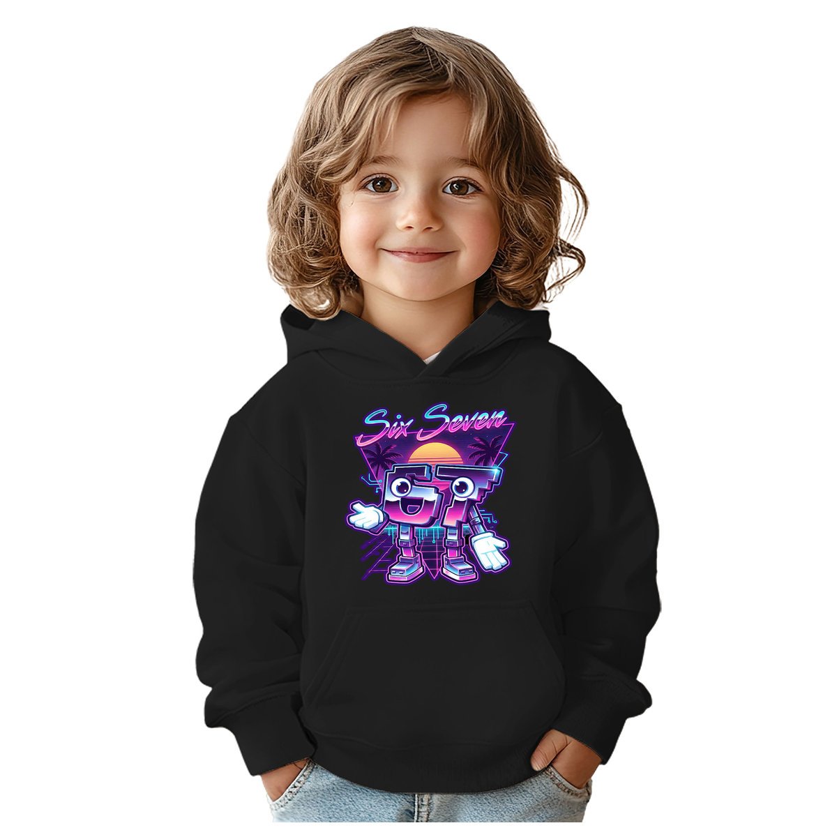 BLUZA DZIECIĘCA Z KAPTUREM 67 SIX SEVEN VIRAL 146-152 DLA DZIECKA PREZENT