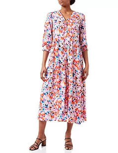 YAS Damska sukienka YASALIRA 3/4 Long Dress S. NOOS, Soft Pink/AOP:VIO Print, L - Sukienki - miniaturka - grafika 1
