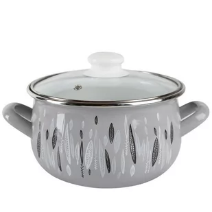Garnek emaliowany pyza autumn szary z/p 24cm 5,6l 011-GAR-502/AV/24/AUT - Garnki - miniaturka - grafika 1