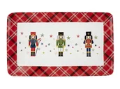 Talerze - Talerz do serwowania półmisek porcelanowy Nutcracker Dziadek do orzechów 25,8x15,8 cm - miniaturka - grafika 1