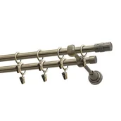 Karnisze - Karnisz podwójny 16/16 mm Romus mosiądz 160 cm - miniaturka - grafika 1