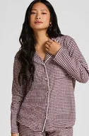 Biustonosze - Hunkemöller Top piżamowy Flanel Essentials Fioletowy - miniaturka - grafika 1