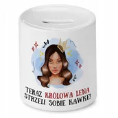 Skarbonki - Skarbonka dla Leny na Urodziny Idealny Prezent z Nadrukiem ze Zdjęciem + Opakowanie na prezent (wzór 04) - miniaturka - grafika 1