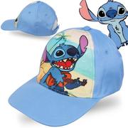 Czapki damskie - Stitch Disney Niebieska czapka z daszkiem, dziewczęca czapka 54 cm - miniaturka - grafika 1