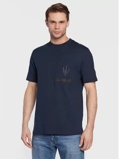 Koszulki i topy damskie - North Sails T-Shirt MASERATI 452311 Granatowy Regular Fit - grafika 1