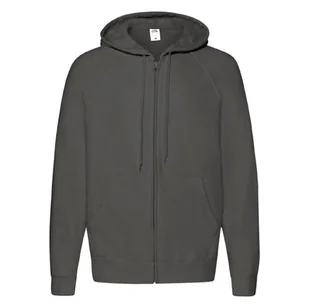 Bluza męska z kapturem i zamkiem Lightweight Fruit of the Loom - Light Graphite S - Bluzy męskie - miniaturka - grafika 1