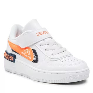 Buty dla chłopców - Sneakersy Kappa - 260971NCK White/Coral 1029 - grafika 1