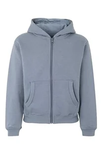 Mukua Byron Kids Bluza dziecięca z zamkiem błyskawicznym i kapturem Blue Fog, rozmiar 1/2 - Bluzy dla dziewczynek - miniaturka - grafika 1