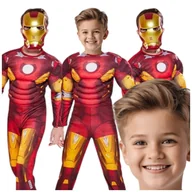 Moda i Uroda OUTLET - STRÓJ IRON MAN PRZEBRANIE MASKA - 122-128 - miniaturka - grafika 1