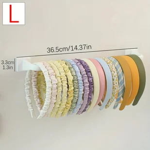 TEMU 1 szt. Biały Plastikowy Organizer na Akcesoria do Włosów - Ścienny Regał do Przechowywania Opasek, Scrunchies i Gumek do Włosów, Wielofunkcyjny - Inne - miniaturka - grafika 1