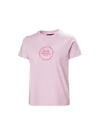 Koszulki i topy damskie - Koszulka HELLY HANSEN W Core Graphic T-Shirt różowy L - miniaturka - grafika 1