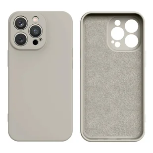 Silicone case etui Samsung Galaxy S23+ silikonowy pokrowiec beżowe - Etui i futerały do telefonów - miniaturka - grafika 1