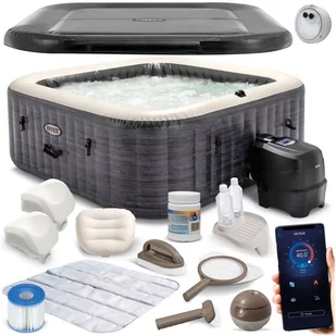 Dmuchane SPA z hydromasażem 6 osobowe INTEX 28452 Hydromasaż 28452NP - Baseny ogrodowe - miniaturka - grafika 1