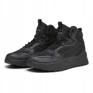 Buty sportowe męskie - Buty męskie sportowe Puma Trinity Mid Hybrid wysokie czarne 44.5 - miniaturka - grafika 1