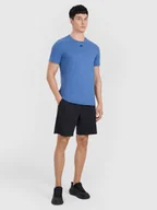 Spodenki męskie - 4F Spodenki treningowe szybkoschnące męskie - czarne XL - miniaturka - grafika 1