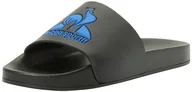 Buty dla dziewczynek - Le Coq Sportif Slide Hf Fef PS Full Black/Blue, Buty dziecięce Unisex, Full Black Blue, 27 EU - miniaturka - grafika 1