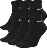 Skarpetki damskie - Skarpety NIKE Everyday Cotton Cush Ankle 6 pak DRI-FIT czarne - miniaturka - grafika 1