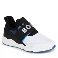 Buty dla chłopców - Sneakersy Boss J50853 S Electric Blue 872 - miniaturka - grafika 1