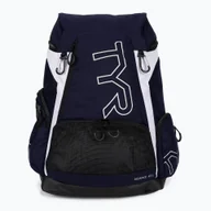 Plecaki - Plecak pływacki TYR Alliance Team 45 l white/navy - miniaturka - grafika 1