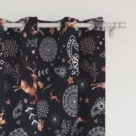 Zasłony - Zasłona WINTER  wzór BN18 | świąteczne ornamenty 150 x 240 cm tkanina standard - miniaturka - grafika 1