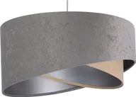 Lampy sufitowe - Lampa wisząca Lumes Szaro-srebrna lampa wisząca z abażurem - EX987-Felso - miniaturka - grafika 1