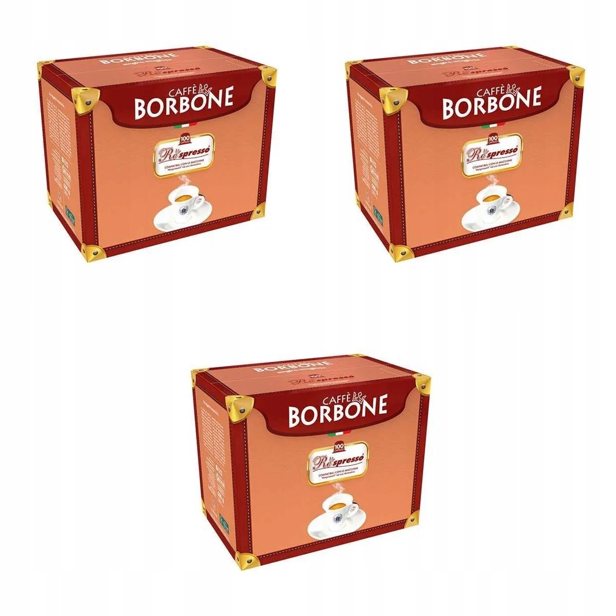 Kapsułki do Nespresso Borbone Respresso Red Mieszanka 3x100 (300szt)