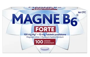 SANOFI MAGNE B6 FORTE, 100 tabletek powlekanych - Witaminy i minerały - miniaturka - grafika 1